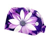 FQURFHY 2 Pezzi，scaldacapelli da Chirurgo per Donne，Cuffia da Chirurgo per Uomini，Cuffia chirurgica da Infermiera,per Il Chirurgo,Fiore di Ipomoea