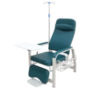 FQWYNMZ Poltrona per Flebotomia, Poltrone Reclinabili Mediche in Pelle per Impieghi Gravosi, Poltrona Reclinabile per Sala di Pronto Soccorso, Utilizzabile Sia in Posizione Seduta Che Sdraiata(Green)