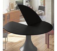 FQWYNMZ Solo Piano Rotondo Pieghevole a 4 Pieghe, Piano in Legno Massello, Sostituibile, Desktop Temporaneo, Cambia il Desktop, per Sala da Pranzo in Casa o in Giardino(120cm/47in)