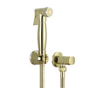 FQYEP Bidet Portatile Kit Ottone Doccetta per Bidet Wc Acqua Fredda Dorato Idroscopino per Wc,Sezione B