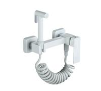 FQYEP Doccetta per Bidet A Parete Bianco Kit Miscelatore per Acqua Fredda E Calda per Bidet in Ottone,Tipo D