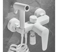 FQYEP Doccetta per Bidet con Valvola Miscelatrice Kit Idroscopino per WC A Parete Adatto per Il Lavaggio Di Animali Domestici/Igiene personale/Bagno