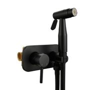 FQYEP Incorporato Kit Miscelatore per Bidet da Bagno Idroscopino per Wc Acqua Calda E Fredda,Nero,Doppia Modalità