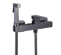 FQYEP Kit Di Spruzzatore per Bidet Grigio Doccetta per Bidet per Wc Acqua Calda E Fredda,Tipo A