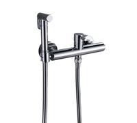 FQYEP Kit Spray da Parete per Bidet per Wc Doccetta per Bidets A Mano per L'Igiene Personale,Cromato