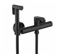 FQYEP Kit Spray da Parete per Bidet per Wc Doccetta per Bidets A Mano per L'Igiene Personale,Nero