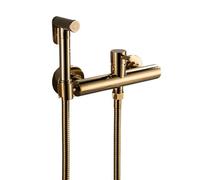 FQYEP Kit Spray da Parete per Bidet per Wc Doccetta per Bidets A Mano per L'Igiene Personale,Oro