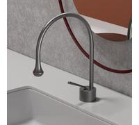 FQYEP Rubinetto per Lavabo Dal Design Creativo Cenere Di Pistola 30,5CM | Ottone Miscelatore Lavabo Girevole A 360° Monocomando installazione Monoforo Adatto per Isole O Bagno