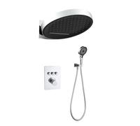 FQYEP Set Doccia Termostatico da Incasso in Ottone con Termostato Sistema Doccia A 3 Funzioni,Cromato