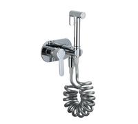 FQYEP Set Miscelatore per Bidet Cromato per Wc con Doccetta per Acqua Calda E Fredda con Kit Spruzzatore,Modello C.