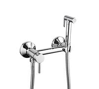 FQYEP Spruzzatore per Bidet,Spruzzatore Acqua per Bidet,Doccetta per WC con Miscelatore,Spruzzatore per Bidet Tenuto in Mano,Ottone,Ceramica,Spruzzatore Bidet per WC,Cromo