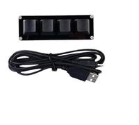 FQzsbWbbt Tastiera meccanica personalizzata Macro programmabile USB RGB 24 16 12 9 8 4 3 2 Copia e incolla tastiera da gioco fai da te Macropad(4 Keys)