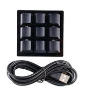 FQzsbWbbt Tastiera meccanica personalizzata Macro programmabile USB RGB 24 16 12 9 8 4 3 2 Copia e incolla tastiera da gioco fai da te Macropad(9 Keys)