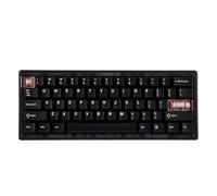 FQzsbWbbt Tastiera QK61 V2 Programmabile tramite VIA Struttura con guarnizione al 60% Cablata Wireless da 2,4 GHz Compatta con LED rivolti a sud Compatibile con 5420(Black Grey)