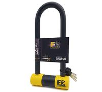 FR SECURITE FR85250 Lucchetto a U Alta Sicurezza Omologato SRA, Arco ø18 Acciaio Temperato Doppio Blocco Antigraffio, Serratura Antistrappo, U-lock Antifurto 85x250mm per Moto, Scooter, Bici