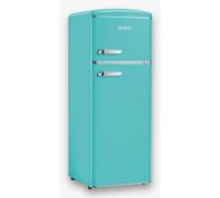 Severin RKG 8904 Retrò - Frigorifero Doppia Porta, 206 Litri, Statico, colore Turchese, Aperura Porta a Sinistra