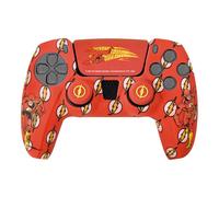 FR-TEC Set de Silicona y Grips de Flash para Dualsense - Funda Lisa y Aterciopelada - Agarre Mejorado con Logo en Relieve - Pro