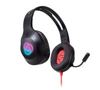FR-TEC Auriculares Gaming Typhoon - Auricular Ligero y Comodo - Altavoz de 40mm - Conexion Jack 35mm y USB 20 - Color Negro