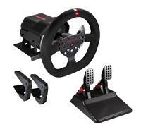 FR-TEC FT7015 periferica di gioco Nero Rosso Sterzo + Pedali PC PlayStation 4 Xbox One Xbox Series S Xbox Series X