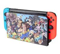 FR-TEC Carcasa Protectora One Piece Nintendo Switch One Piece Dressrosa - Protege el Dock y Evita Rayaduras - Incluye 6 Ranuras