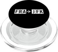 FRA JFK rotta di volo Francoforte verso New York Codici PopSockets PopGrip per MagSafe