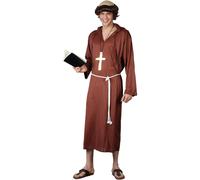 Fra Tuck Medievale Monk Di Il Abbey Religioso Vestaglia Uomo Costume, M