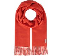 FRAAS Pure Cashmere Scarf with Fringes Orange