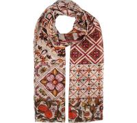 FRAAS Sciarpa da donna XL in seta | design a mosaico | versatile indossabile Pareo Rock Top, Occhio di tigre, Taglia unica