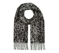 FRAAS sciarpa Scarf with Animal-Print Grey