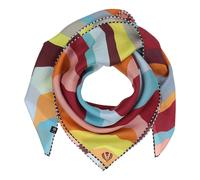 FRAAS sciarpa Silk Crepe Scarf In Wave-Design Denim Dust