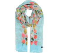 FRAAS Stola da donna 100% pura seta - 100 x 200 cm - Sciarpa di seta chic con motivo a fragola per le occasioni di festa