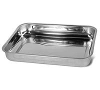 Frabosk Steel Pan 10505 Teglia in Acciaio Inox Aisi 430, 35 x 26 cm