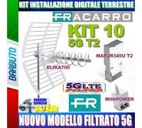 FRACARRO KIT 10 5G T2 CON ELIKA700 + MAP2R345U T2 + MINIPOWER 12P COD 217975