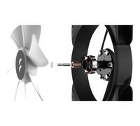 Aspetto del design frattale 14 RGB PWM, nero-140 mm (Gehäuselüter, FD-F-AS1-1405)