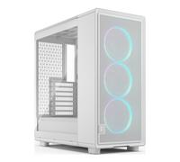 Fractal Design Case PC Midi Tower Bianco con Ventole RGB da 120mm