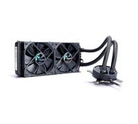 Fractal Design Celsius S24-240 mm Radiator - Silent Liquid CPU Cooler - PWM - Intelligent Controls - 2x Fractal Design Dynamic X2 PWM GP-12 120Mm Silent Fans Included - 1/4" Fitting - Blackout