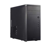 Fractal Design Core 1100 - Mini Tower Computer Case - mATX - High Airflow And Cooling - 1x 120mm Silent Fan Included - Brushed Aluminium - Black
