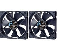 Fractal Design Dynamic X2 GP-12 Computer Fan - Silent Fan - High Airflow - 120x120x25 mm - 1200RPM - FDB-Bearings - Trip Wire - Aerodynamically shaped struts - 12v - Black Edition (Single)