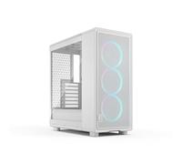 Fractal Design Epoch White RGB - Vetro temperato Clear tint- Case da Gaming - Pannello frontale in rete - Tre ventole Momentum 12 RGB incl. - Interno spazioso - Supporto ATX/mATX/ITX