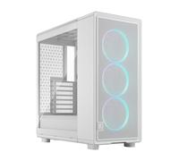 Fractal Design Epoch White RGB - Vetro temperato Clear tint- Case da Gaming - Pannello frontale in rete - Tre ventole Momentum 12 RGB incl. - Interno spazioso - Supporto ATX/mATX/ITX