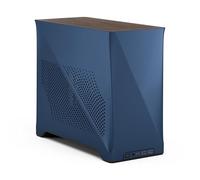Fractal Design Era 2 ITX PC Case in Midnight Blue - Alluminio anodizzato elegante, piano in noce massiccio, supporta GPU a 3 slot, cavo riser PCIe 4.0 incluso