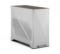 Fractal Design Era 2 ITX PC Case in Silver - Alluminio anodizzato elegante, piano in noce massiccio, supporta GPU a 3 slot, cavo riser PCIe 4.0 incluso