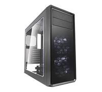 Fractal Design Focus G - Mid Tower Custodia computer - ATX - Ottimizzato per flusso d'aria elevato e elaborazione silenziosa - 2x ventola inclusa - USB 3.0 - pannello laterale a finestra - Nero