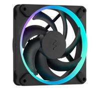 Fractal Design Momentum 12 RGB - Ventola silenziosa per case PC - 120 mm - ARGB Gen 2 - 16 LED - Pale in polimero a cristalli liquidi (LCP) - Nero - Confezione da 3