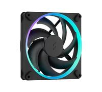 Fractal Design Momentum 14 RGB - Ventola silenziosa per case PC - 140 mm - ARGB Gen 2 - 20 LED - Pale in polimero a cristalli liquidi (LCP) - Nero - Confezione da 3