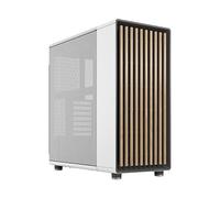 Fractal Design North Chalk White - Frontale in rovere - Pannelli laterali in mesh - Due ventole PWM Aspect da 140 mm incluse - Design interno intuitivo - Case ATX Mid Tower per PC da gaming