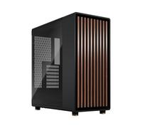 Fractal Design North Charcoal Black - Frontale in noce - Pannelli laterali in mesh - Due ventole PWM Aspect da 140 mm incluse - Design interno intuitivo - Case ATX Mid Tower per PC da gaming