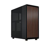 Fractal Design North Charcoal Black - Frontale in noce - Pannelli laterali in mesh - Due ventole PWM Aspect da 140 mm incluse - Design interno intuitivo - Case ATX Mid Tower per PC da gaming