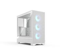 Fractal Design Pop 2 Air White RGB - Tempered Glass - Performance Airflow PC Gaming Case - Mesh Front Panel - Three 120 mm RGB Fans Included - Spacious Interior - ATX/mATX/ITX Motherboard Support