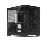 Fractal Design Pop 2 Vision Black case PC gaming con vetro panoramico - Design a doppia camera - 4 ventole reverse - ATX/E-ATX/mATX/ITX